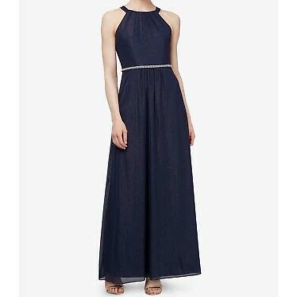 4/$30 Navy Blue Maxi Dress - Picture 1 of 6